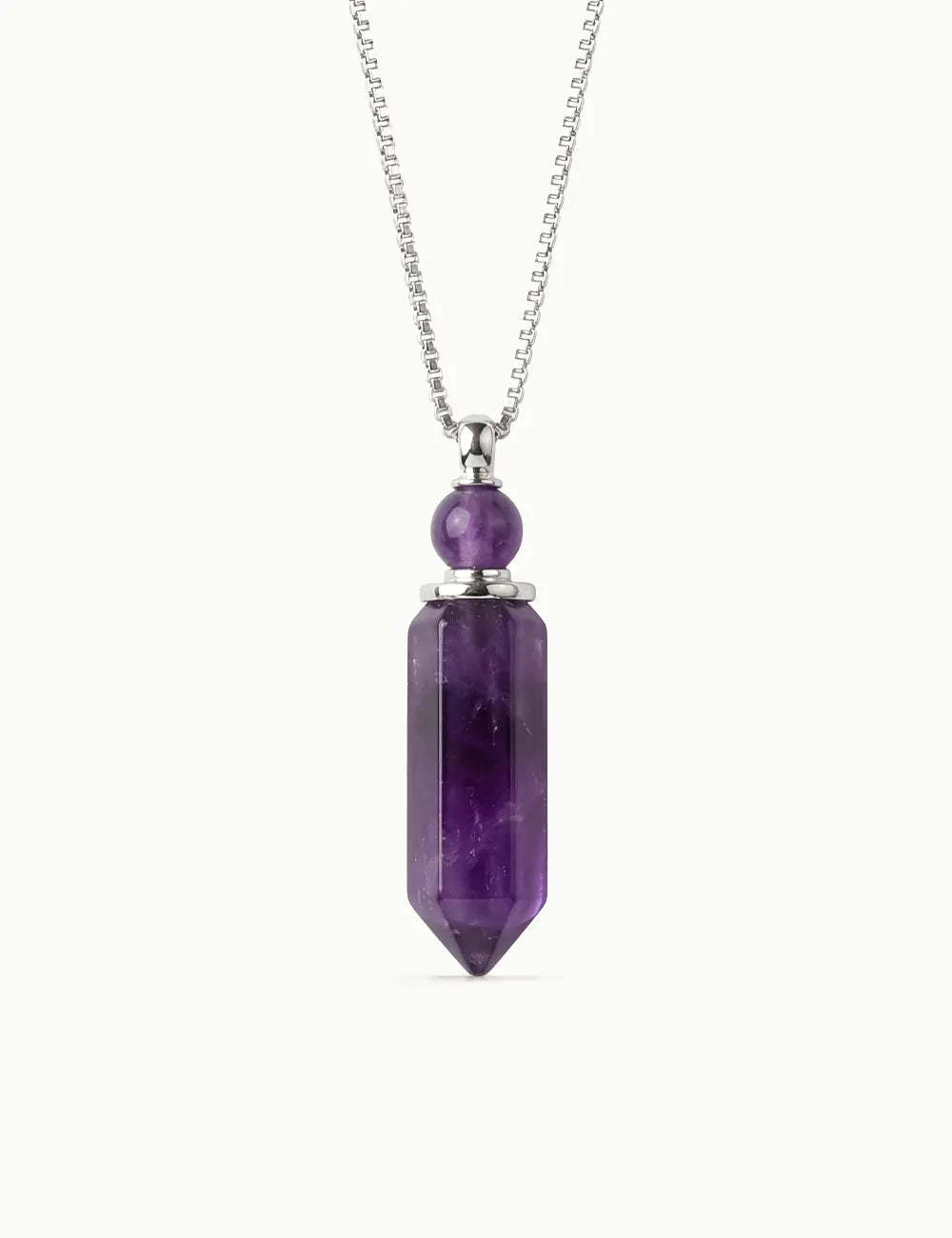 Collana per Aromaterapia in Ametista lunga