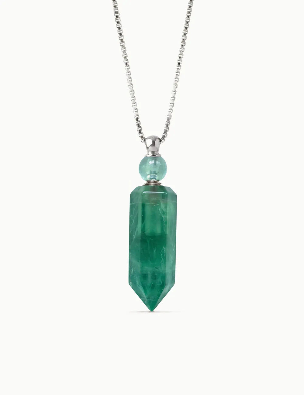 Collana per Aromaterapia in Fluorite lunga